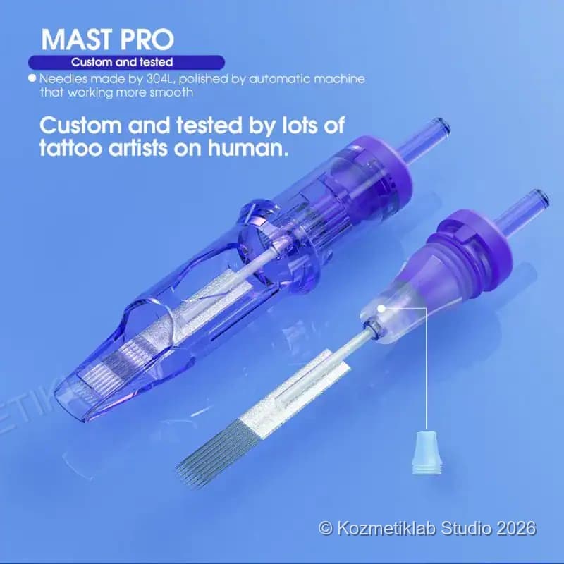 MAST Pro Cartridges 1011RL 0.30mm Kartuş Dövme İğnesi 0.30mm - Profesyonel Dövme İğnesi (20'li Kutu) dövme i̇ğneleri görseli