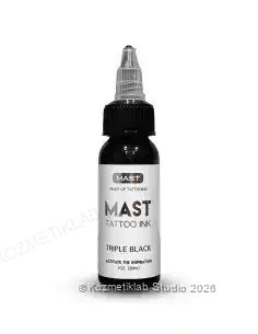 Mast Triple Black Dövme Boyası 30ml detaylı inceleme görseli 1