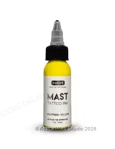 Mast Lightning Yellow Dövme Boyası 30ml detaylı inceleme görseli 1