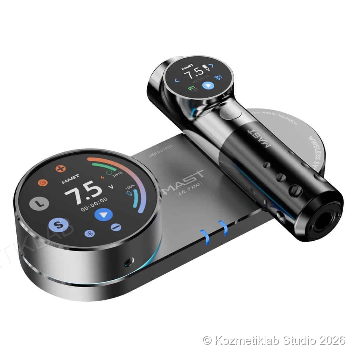 Dragonhawk Mast Archer Ultra Kablosuz Dövme Kalemi – 4.5 mm Stroke, Akıllı Ekran & Bluetooth