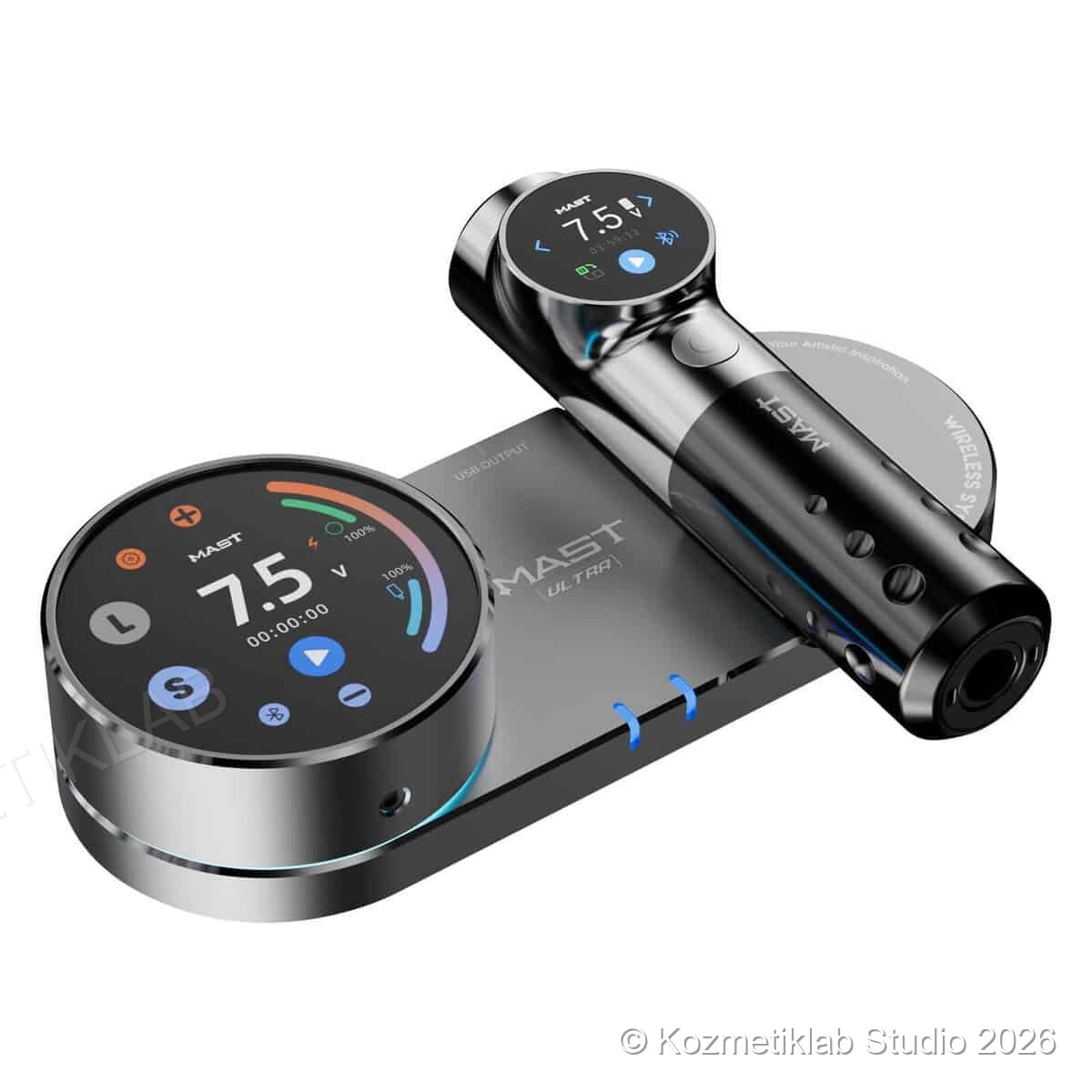 Dragonhawk Mast Archer Ultra Kablosuz Dövme Kalemi – 4.5 mm Stroke, Akıllı Ekran & Bluetooth detaylı inceleme görseli 1