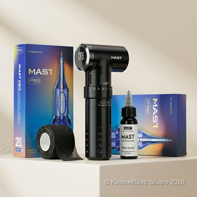 Mast Flip Pro Kablosuz Dövme Seti detaylı inceleme görseli 1